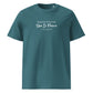Shakespeare merchandise T-shirt 'Though She Be But Littlle She Is Fierce' A Midsummer Night's Dream, teal front