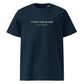 King Lear quote t-shirt 'O fool, I shall go mad' William Shakespeare, navy front