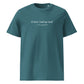 King Lear quote t-shirt 'O fool, I shall go mad' William Shakespeare, teal front