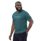 King Lear quote t-shirt 'O fool, I shall go mad' William Shakespeare, teal model front