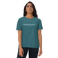 Midsummer Night's Dream quote t-shirt 'What fools these mortals be' William Shakespeare, teal model front